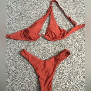 Burnt Orange Zaful Bikini